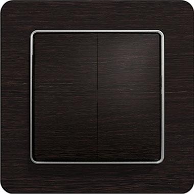 Sedna two-circuit switch (wenge)